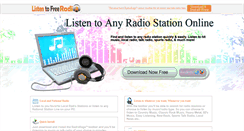 Desktop Screenshot of listentofreeradio.com